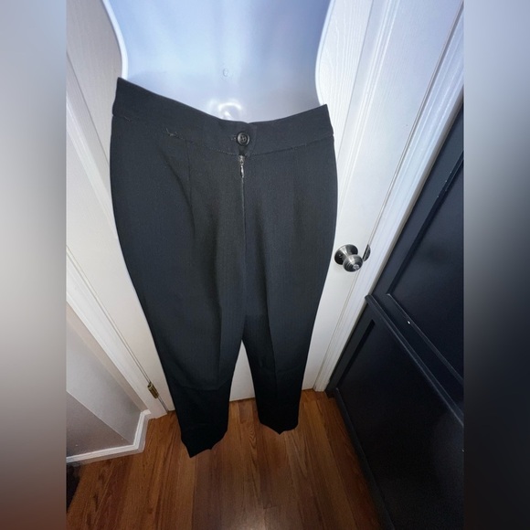 Alex Garfield Garfield & Marks Women’s 2 Black Ribbed Trouser Dress Pants XS - Picture 3 of 9